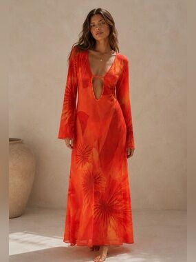 Caroline Constas swim coverup